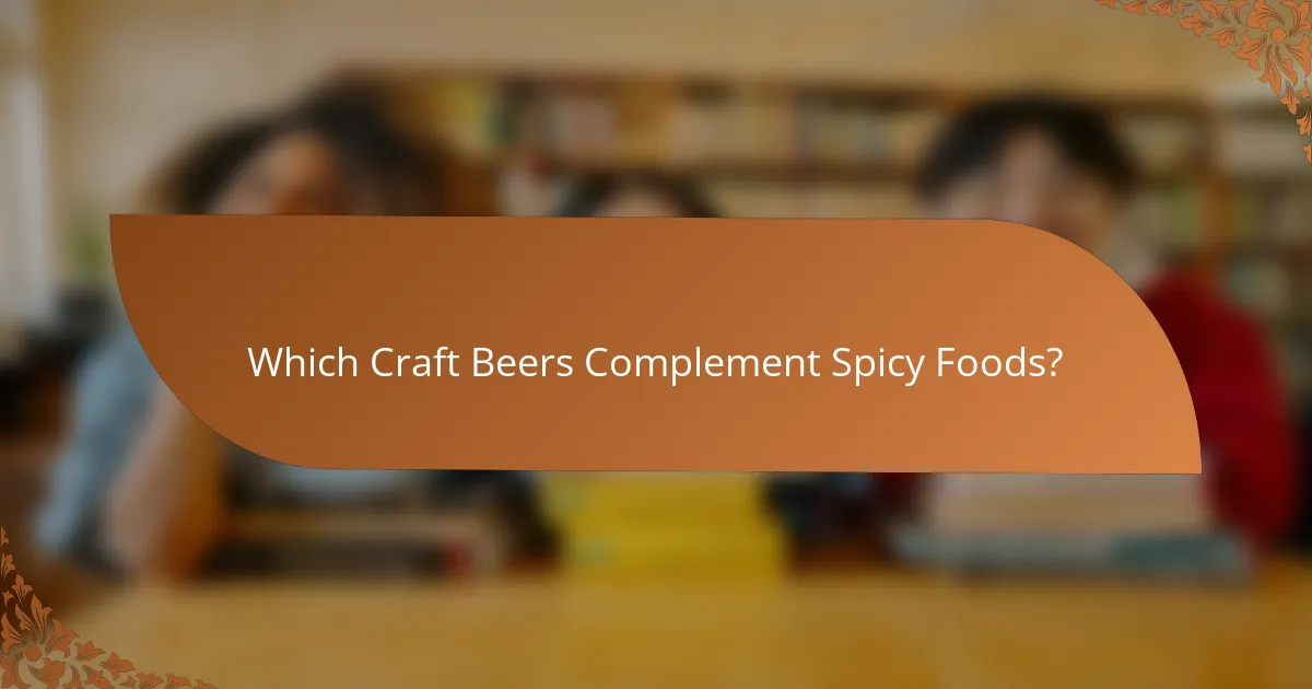 Which Craft Beers Complement Spicy Foods?